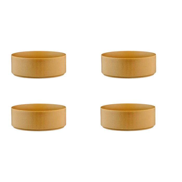 Bol SCANDI Ø16,5cm - 4 pièces - Ocre