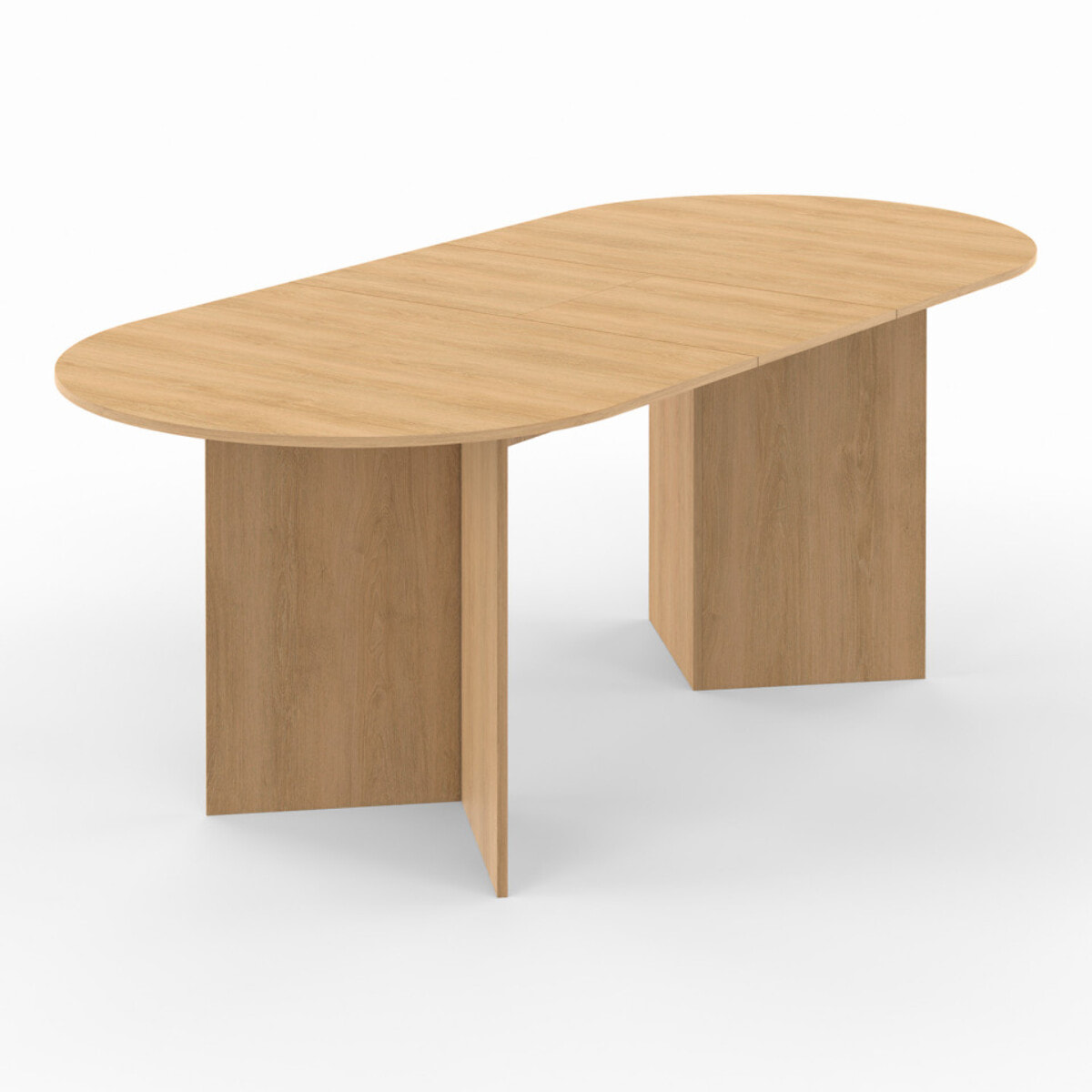 Table à manger extensible Gabin 160-200cm effet hêtre
