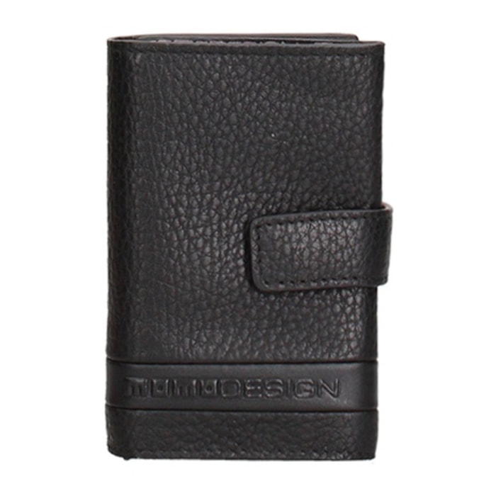 Portafoglio uomo in vera pelle - Modello Erebus Nova - Casual - 7.0 x 11.0 x 1.0 cm