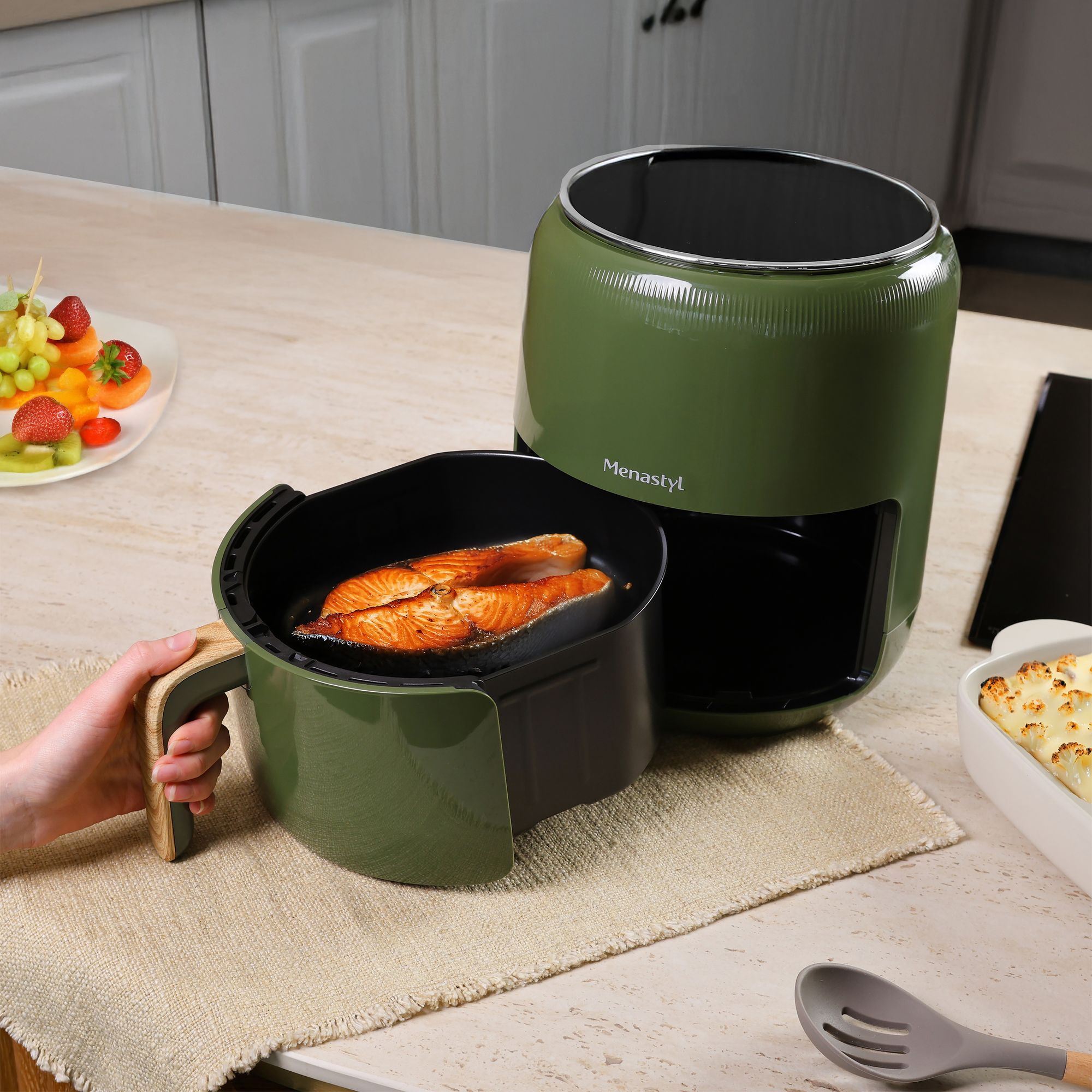 Friteuse sans huile 4,5L verte COLORAMA