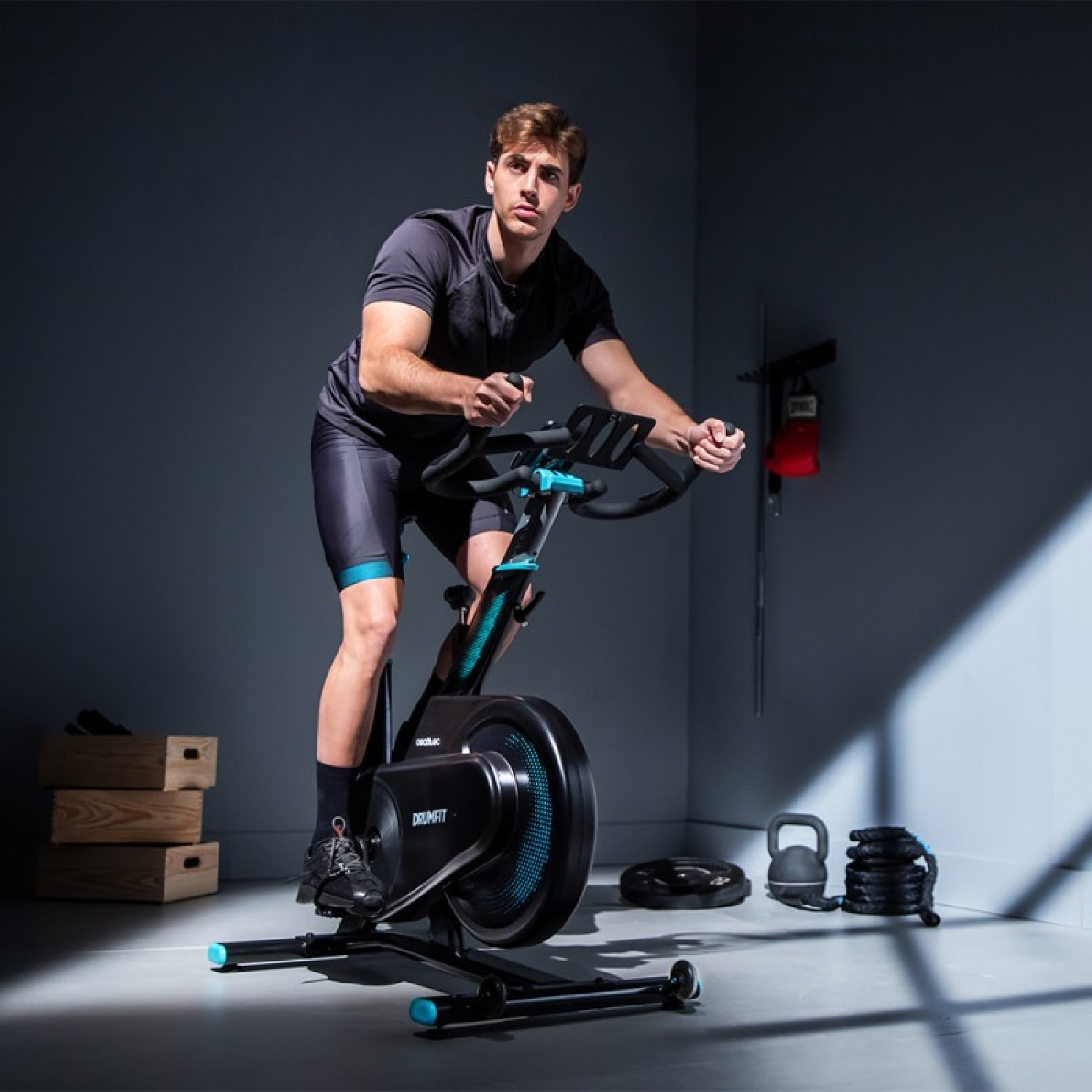 Cecotec Vélo d'appartement DrumFit Indoor 7000 Magno Connected