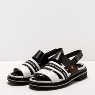 Sandalias 1545 CITY BLACK-WHITE/ BIRMINGHAM color Black-white