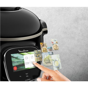 Cookeo MOULINEX CE902800 noir touch wifi 6 L, 13 modes de cuisson, 250 recettes