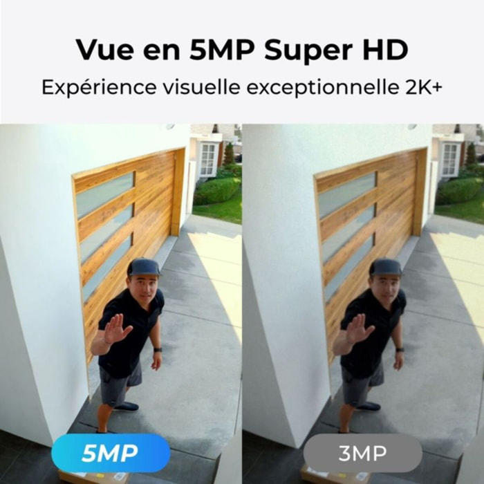 Caméra de surveillance REOLINK B330 + Panneau solaire lite Blanc