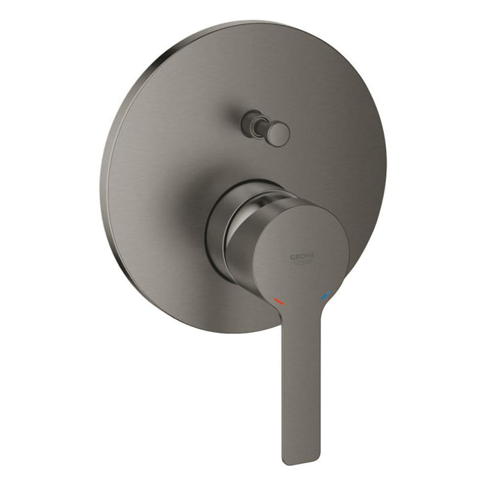 Mitigeur de douche monocommande 2 sorties avec inverseur - Hard Graphite brossé