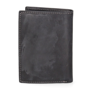 Portafoglio uomo in vera pelle - Modello False - Sfoderato - 12.0 x 9.5 x 2.0 cm