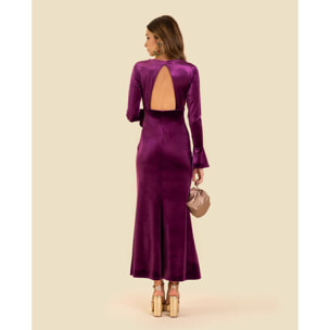 Vestido de terciopelo corte sirena