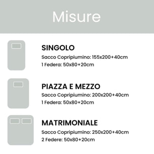 Intrecci - Completo Lenzuola Scozzese, Set Lenzuola e Federe in Puro Cotone, Singolo