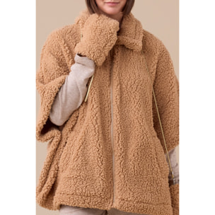 Poncho con guanti eco agnellino articolo unito. Noidinotte