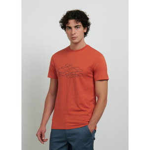 T-SHIRT ARANCIO SCURO CONBIPEL