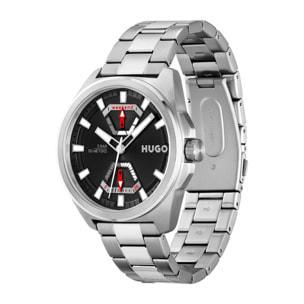 Reloj Hugo 1530242 Hombre Analogico Cuarzo con Correa de Acero inoxidable