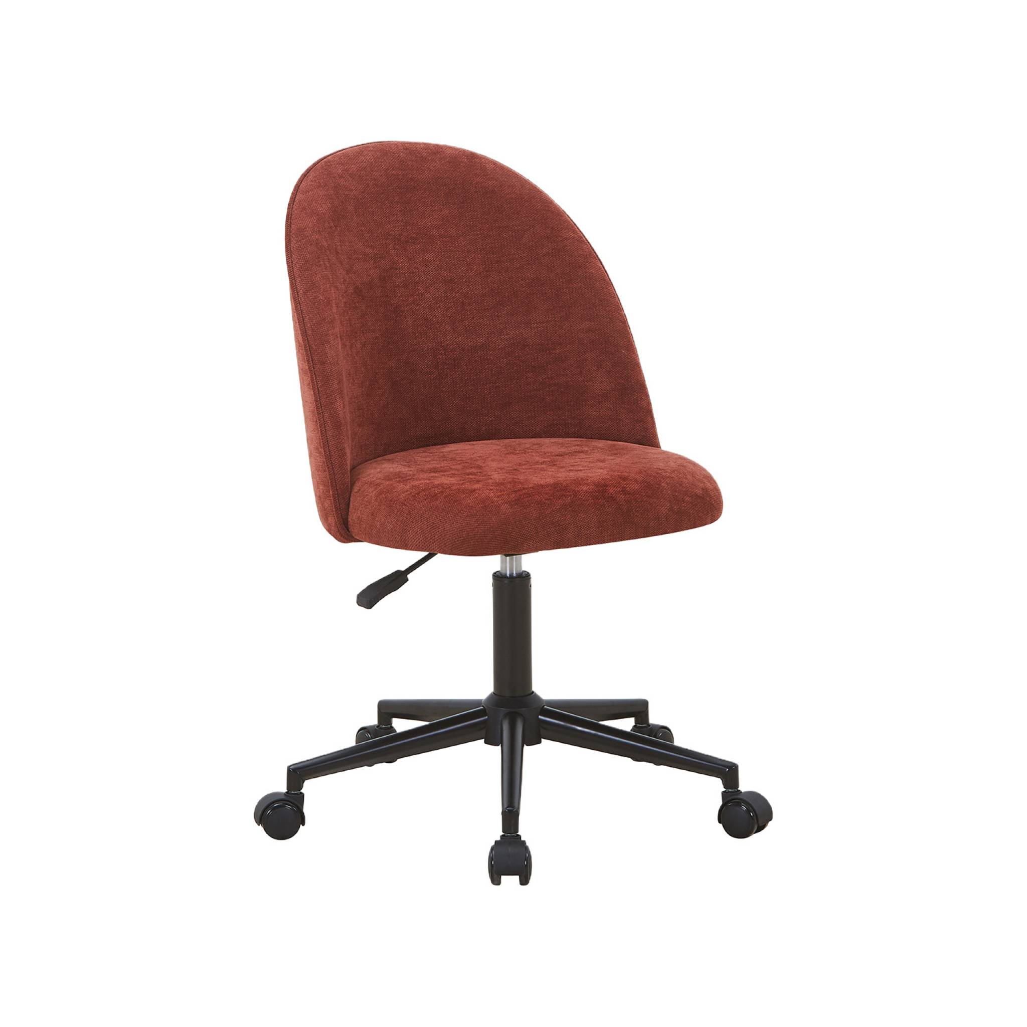 Chaise de bureau à roulettes tissu PHYL