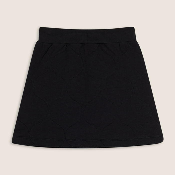 Gonna Bambina a trapezio in cotone texturizzato