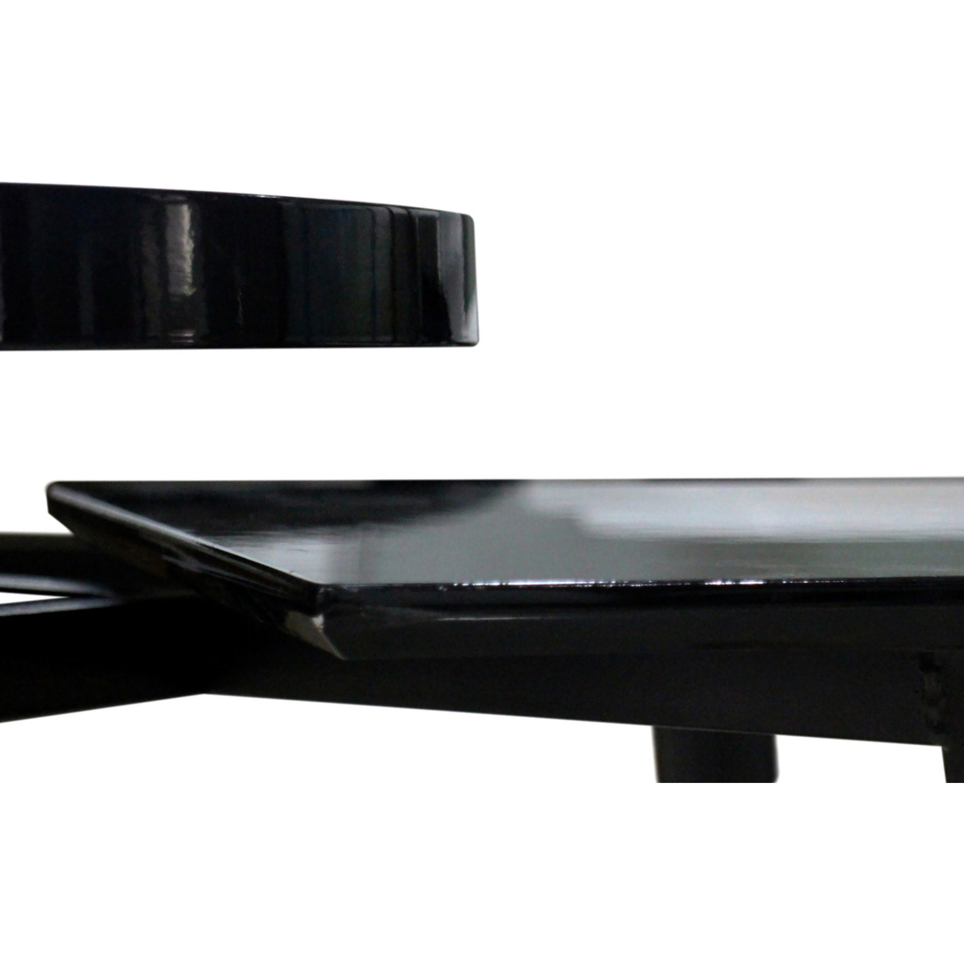 Tavolino Butler 200 in bambù e MDF nero lucido