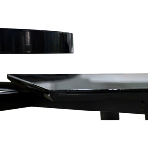 Tavolino Butler 200 in bambù e MDF nero lucido