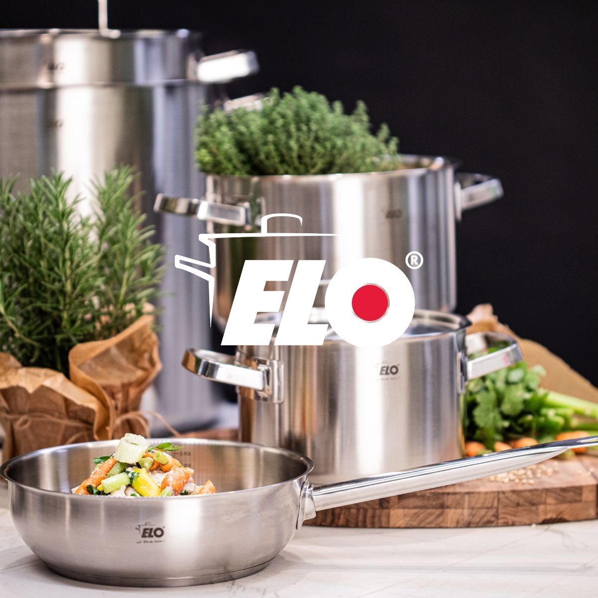Sauteuse en acier inoxydable 18/8 Elo Profi Cuisine