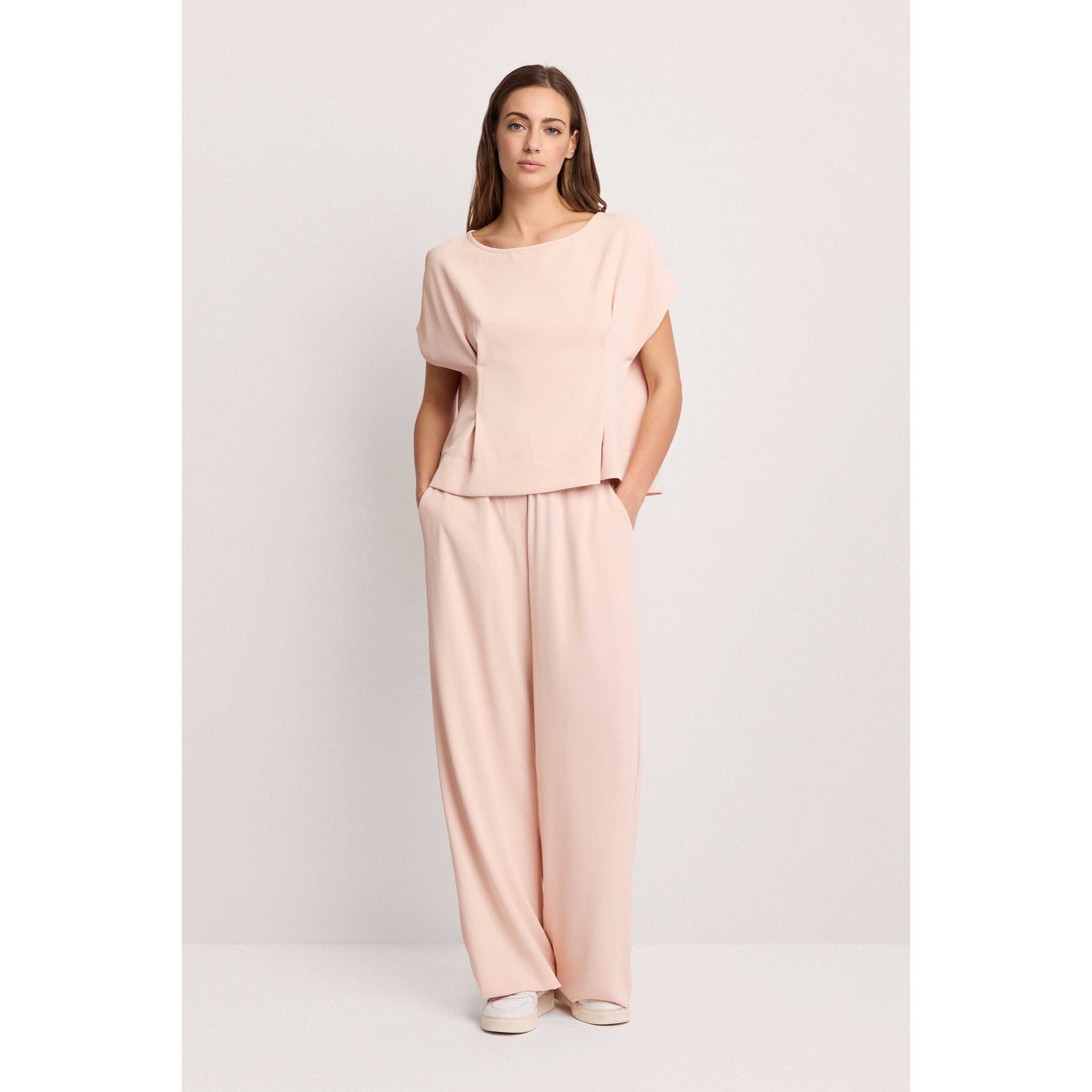 Kocca - Blusa scollo a barchetta Donna, Tinta unita, Scollo a barca