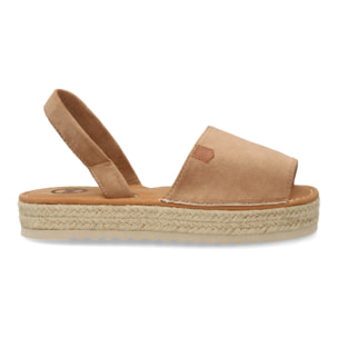 Sandalias estilo menorquina con plataforma