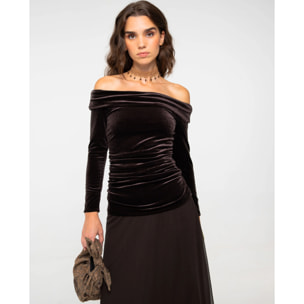 Vestido de punto elástico con flecos y corte ajustado de mujer