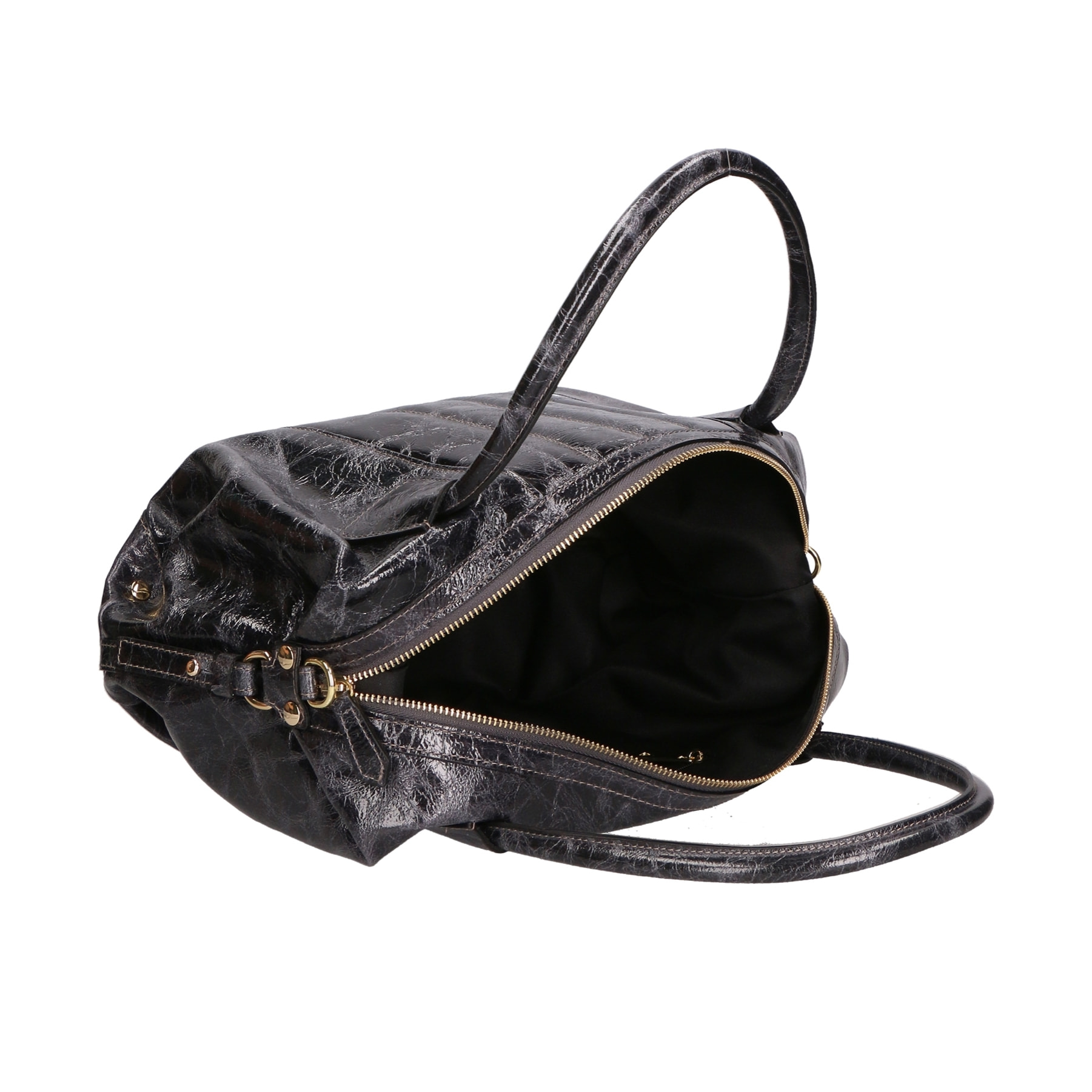 Borsa a spalla da Donna Wilma in Vera Pelle Made in Italy 34x23x13 cm