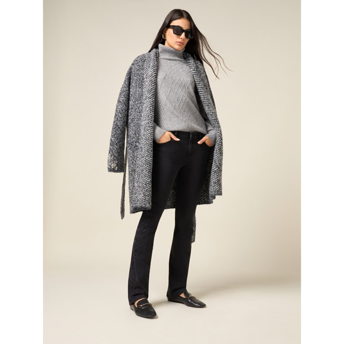 Oltre - Jeans negros con cristales - Negro