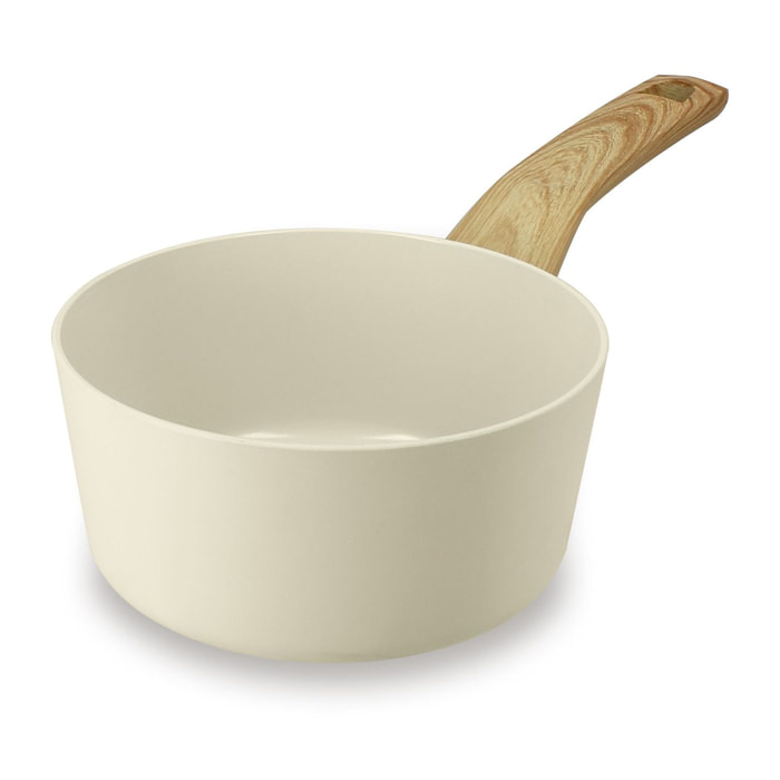 Casserole 16cm avec revêtement céramique crème - tous feux COLORAMA