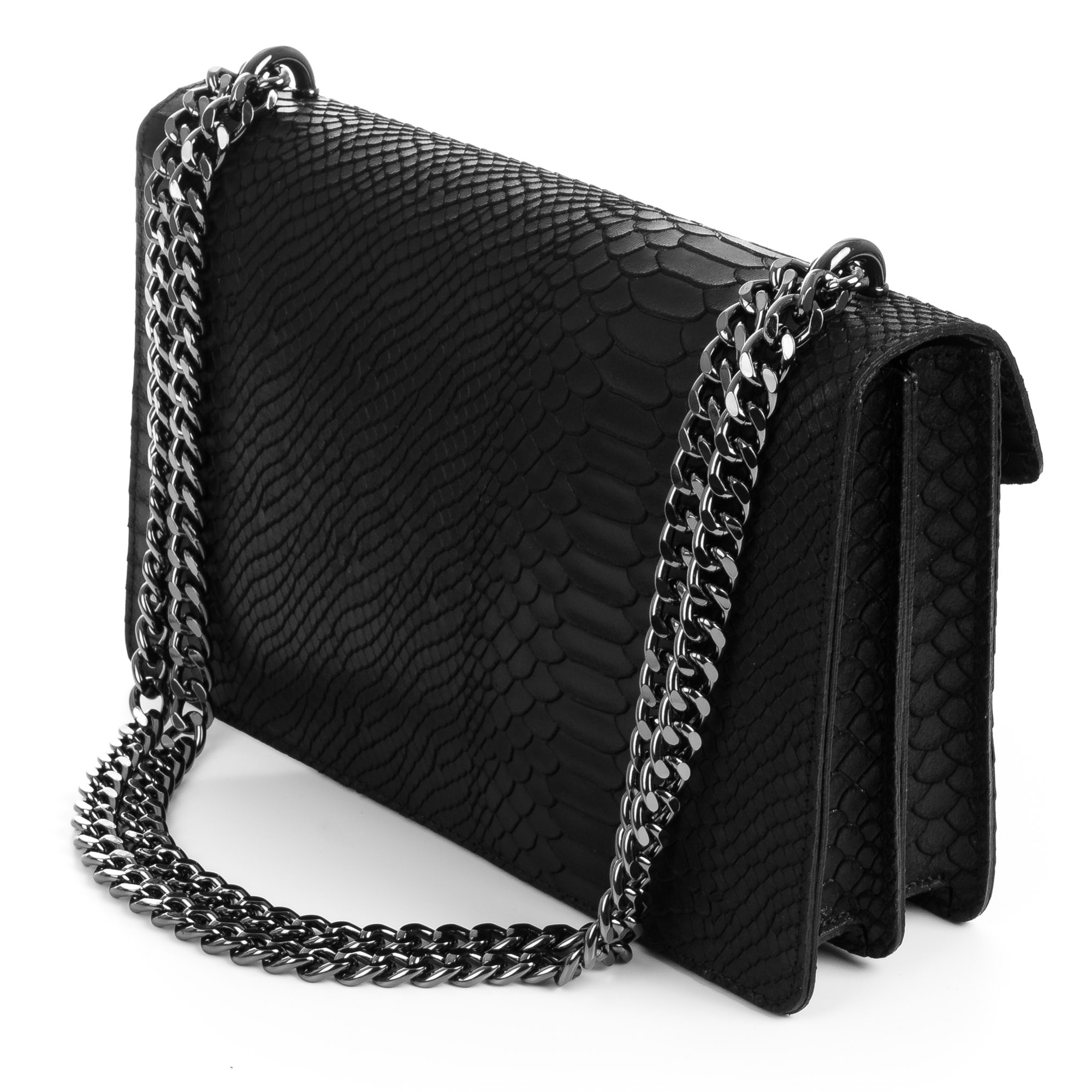 Luce Borsa a mano Donna.Pelle autentica Camoscio Inciso Serpente