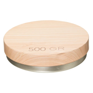 Boîte à café métal 500g "Scandinave Nature" blanc