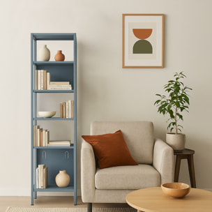 Colonna bagno in metallo 35x35x150cm blu - Pop