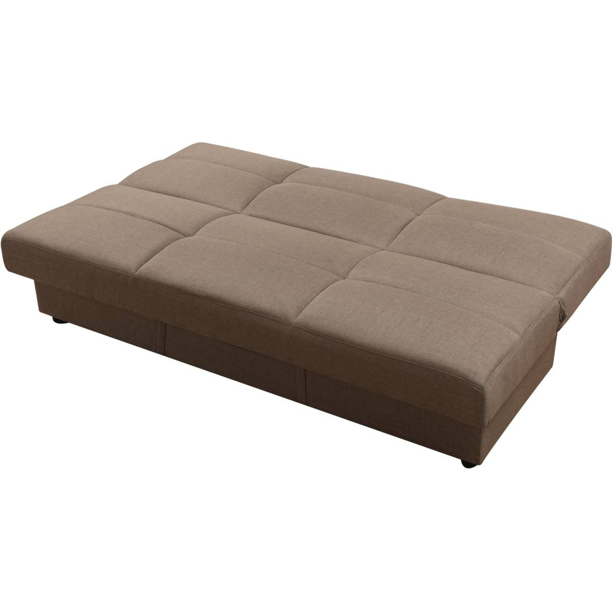 Canapé Clic-Clac "Enzo" - 186 x 80 x 87 cm - 3 places - Taupe