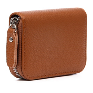 Balocco cartera tarjetero mujer. Piel auténtica Dollaro.