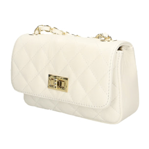 Chicca Borse Borsetta Clutch Bianco