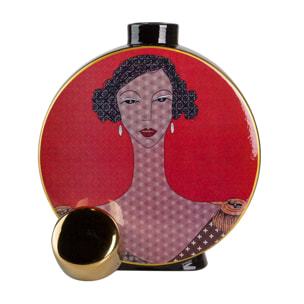 Tibor Cerámica Mujer 23x8x28 Cm