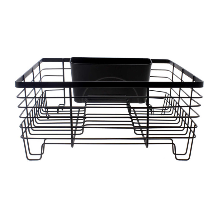 Egouttoir à vaisselle en métal noir