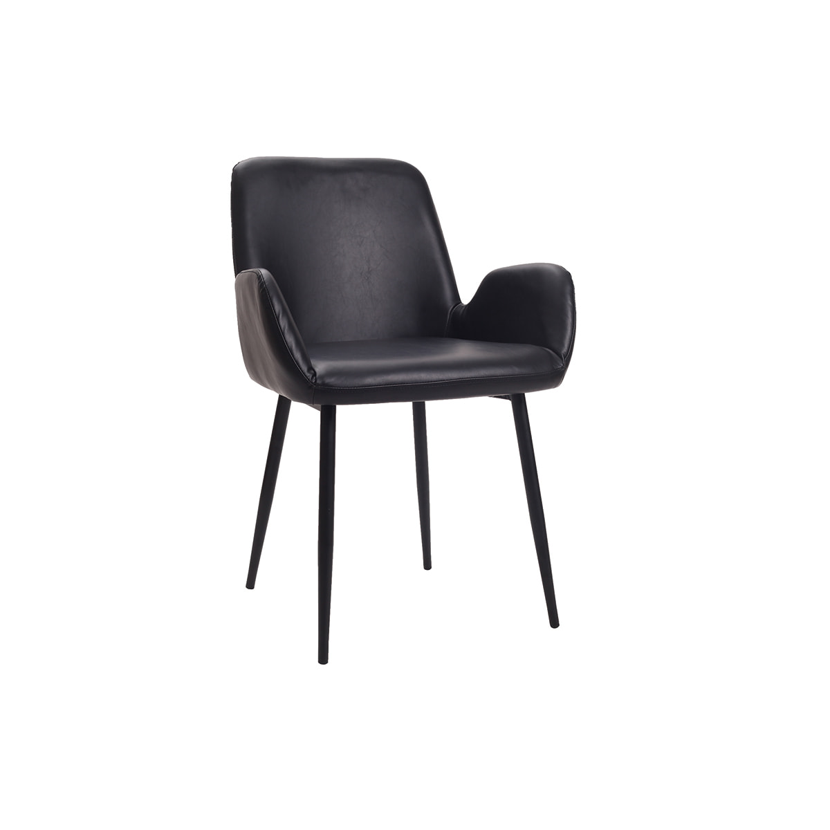 Chaises vintage noires (lot de 2) TIKA