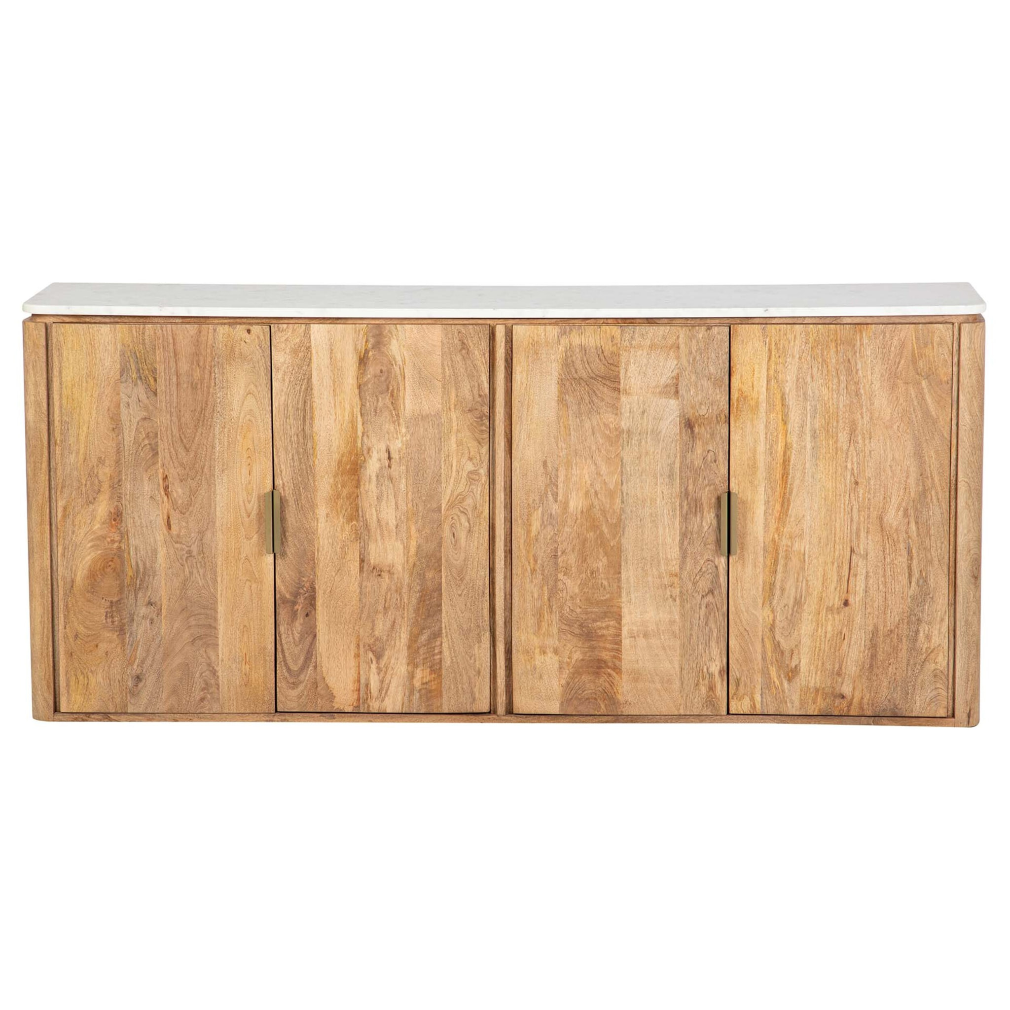 Aparador Madera Mango Marmol Felo 180x40x80 Cm