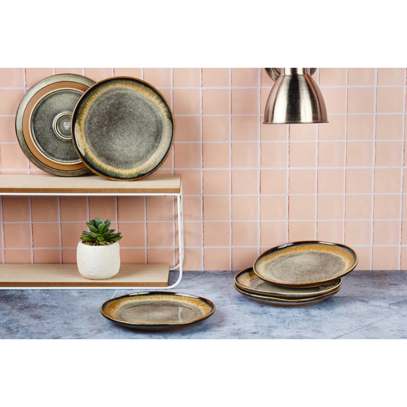 Assiette GENESIS Ø20,5cm - 6 pièces - Basalte