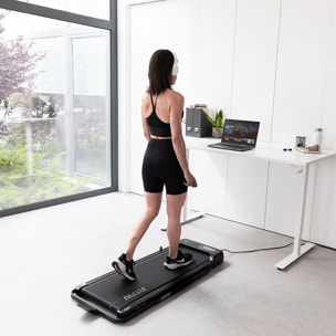 Cinta de correr plegable ultracompacta,10km/h, manillar abatible, 750W