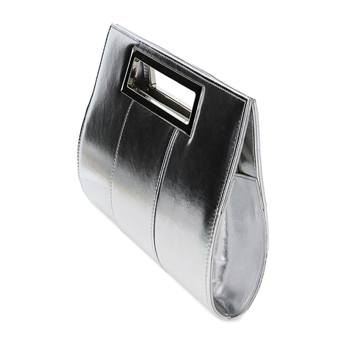 Pochette argento in laminato