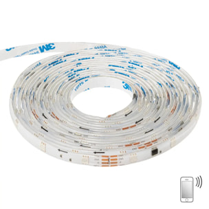 Ruban LED connecte avec application wifi + bluetooth + 5m