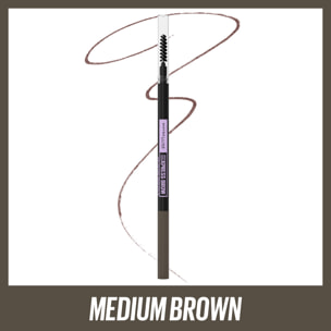 Maybelline New York Brow Ultra Slim Crayon à sourcils rétractable Medium Brown