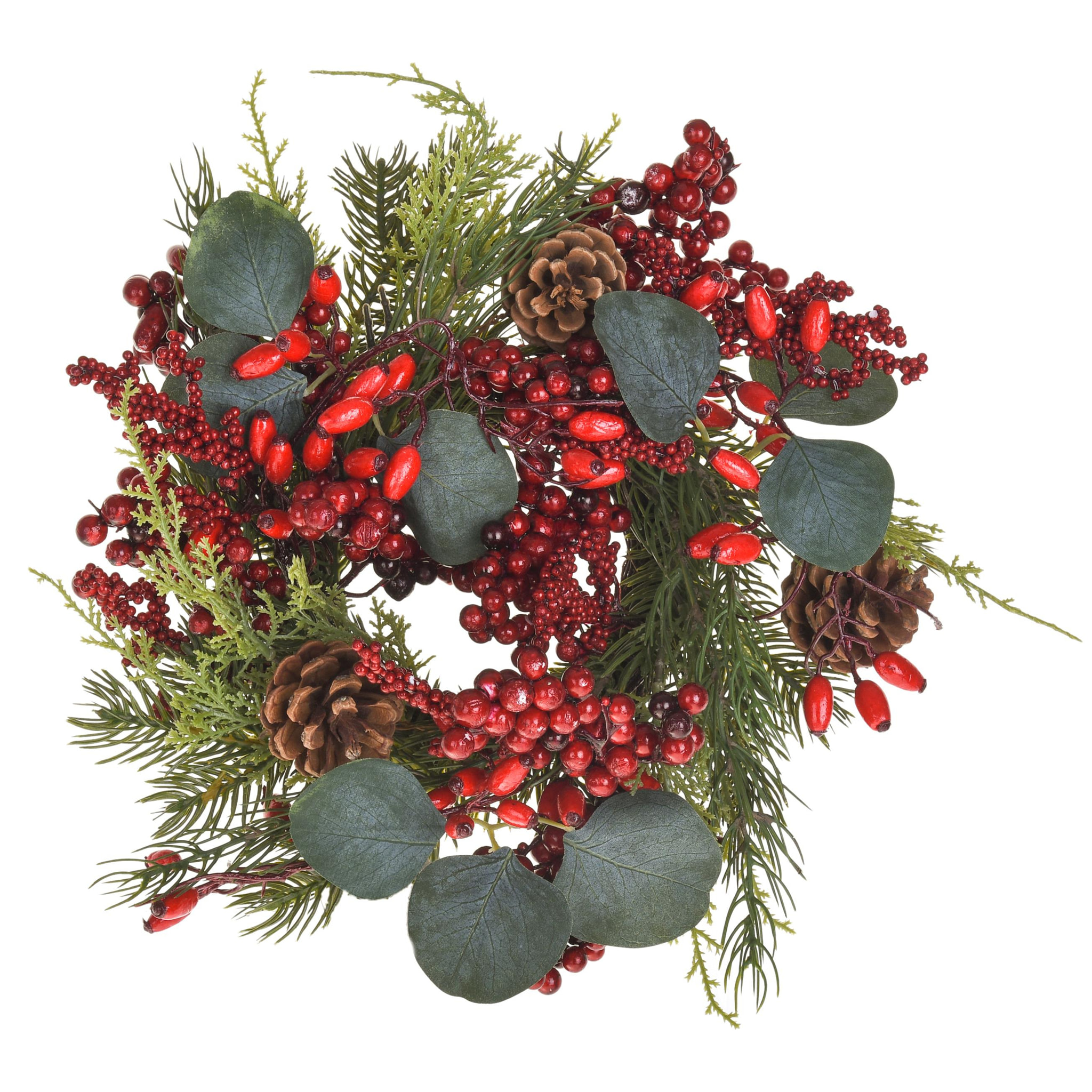 Corona natalizia - Pezzi 2 - 30xH9x30cm - Bianchi Dino SpA