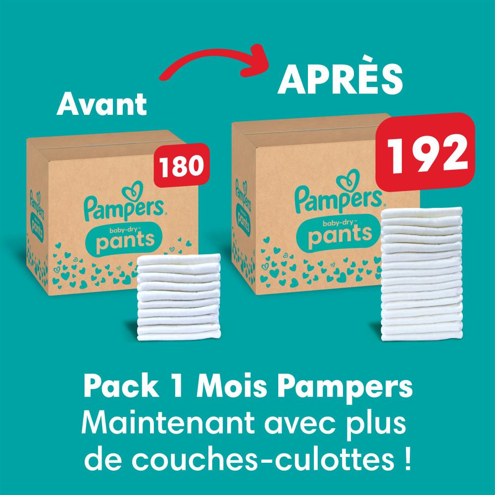 192 Couches-Culottes Baby-Dry, Taille 3, 6-11 kg