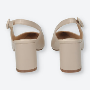 Décolleté sling back Donna Tata Italia Rosa