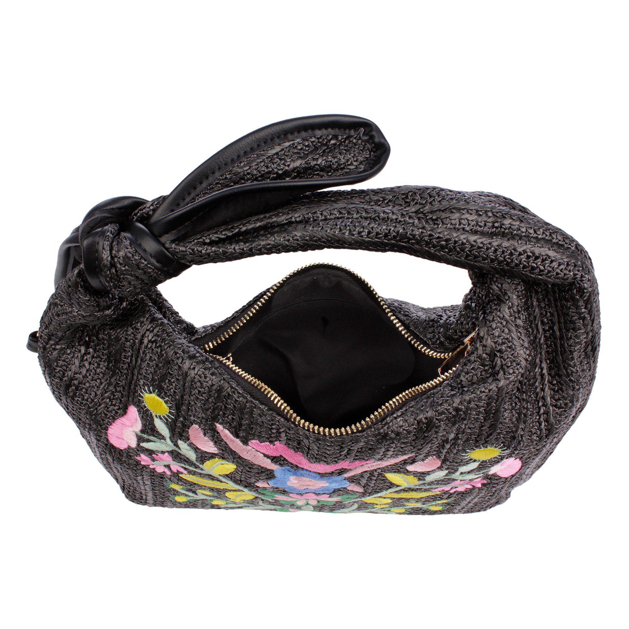 Bisagno Bolso de hombro Mujer. Fabricado en tela y piel sintética PU con diseño de flores.