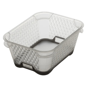 Panier en plastique "Duo" 1,3L taupe