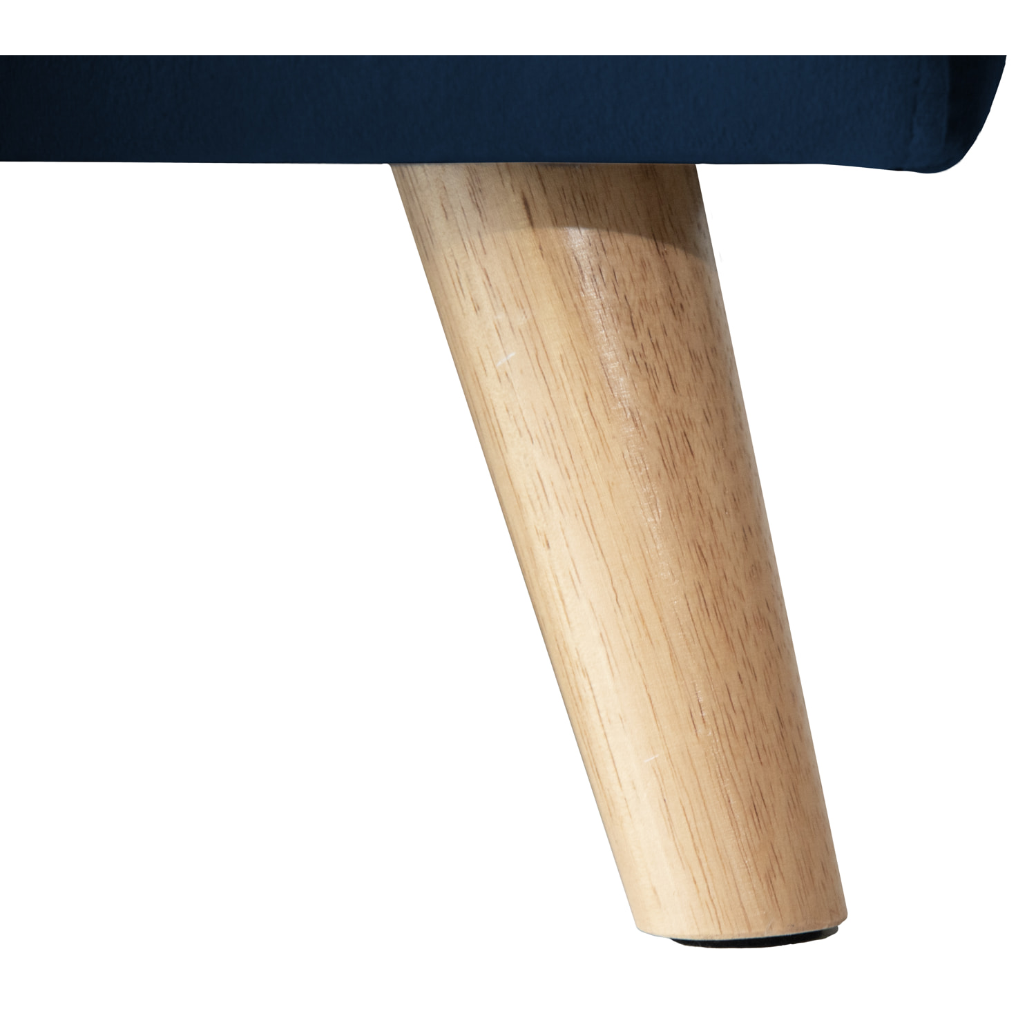 Canapé d'angle convertible JAMES 3 places en velours bleu