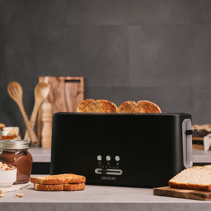 Cecotec Grille-pain Toast&Taste 10000 Extra. 980 W, Plastique avec 1 fente extra