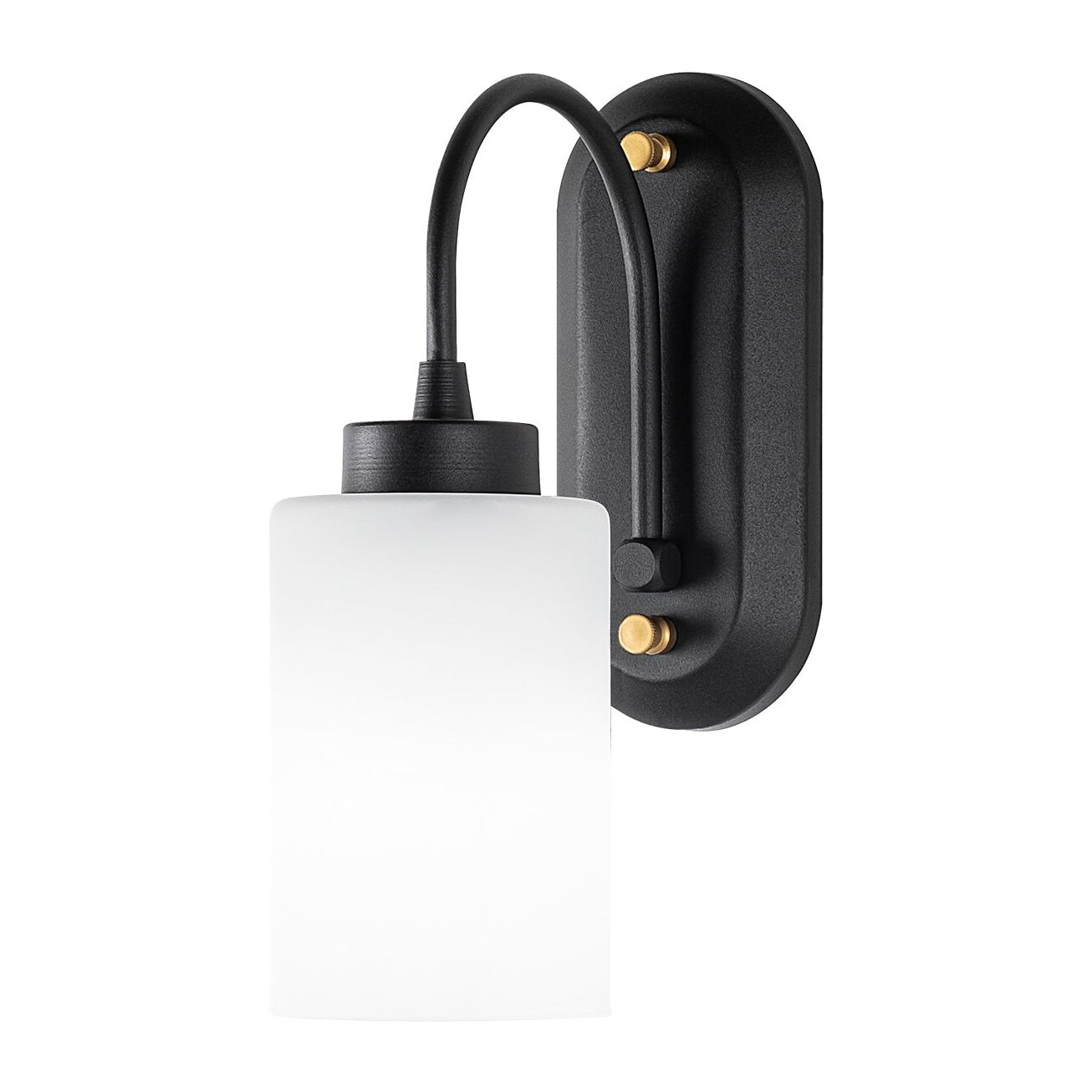 Aplique de pared, metal , negro, 10x21x28, casquillo E27 Max 40 W