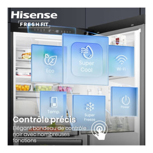 Réfrigérateur combiné HISENSE RB5K330GSFC freshfit